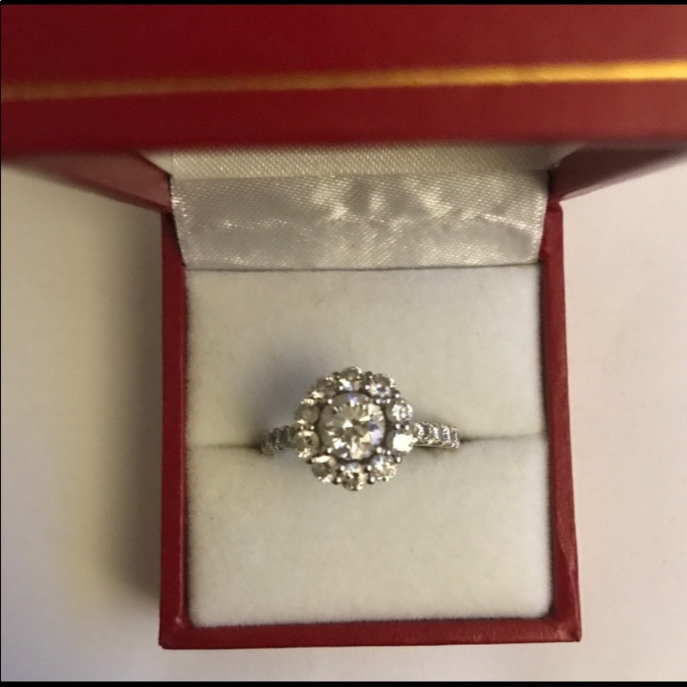 14k Gold(tested,genuine) Moissanite Ring(Tested)
